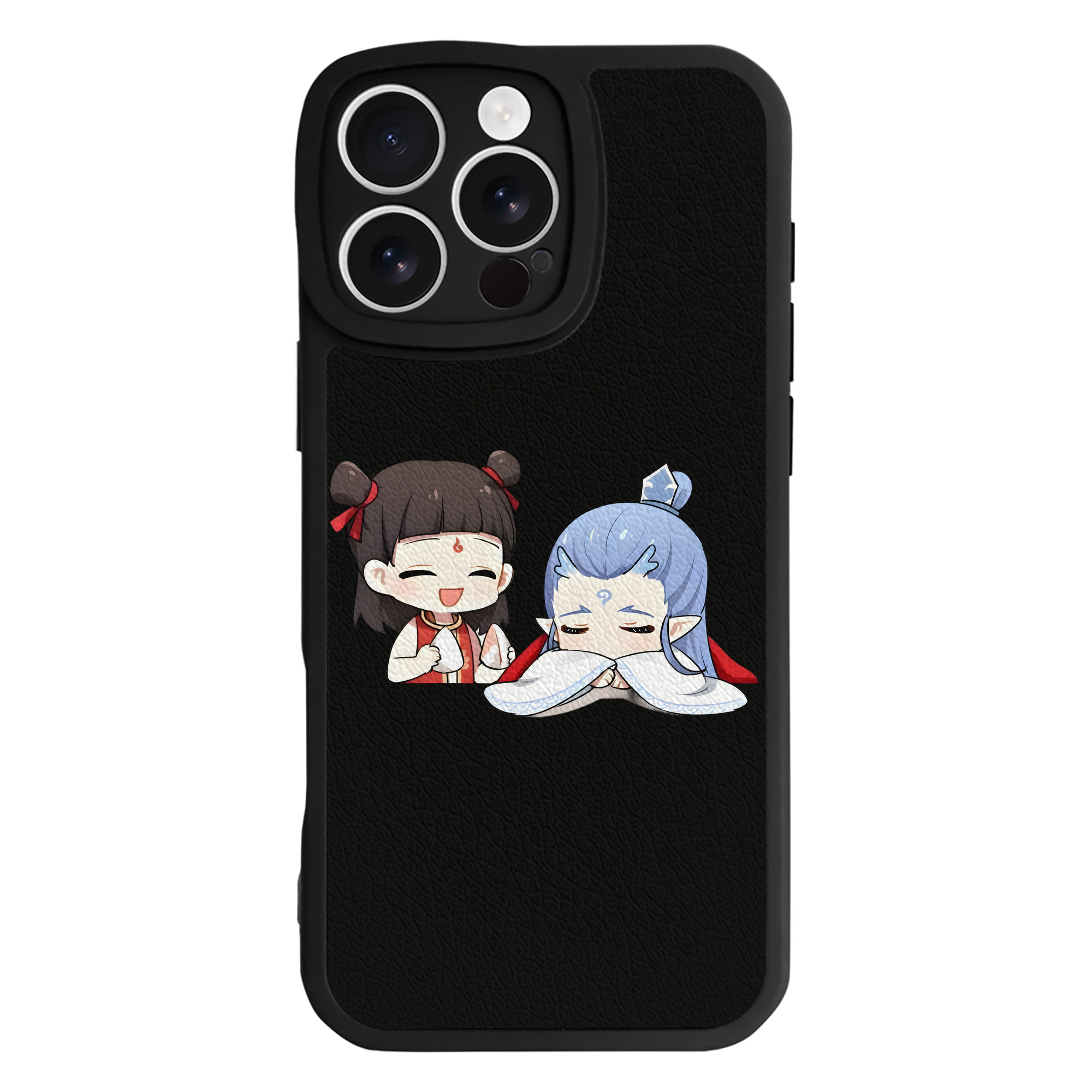 （画像用） Ne Zha 2 ナタ 魔童の大暴れ 【iPhone 16シリーズ対応】シリコンスマホケース（レザー調） 材質：シリコン